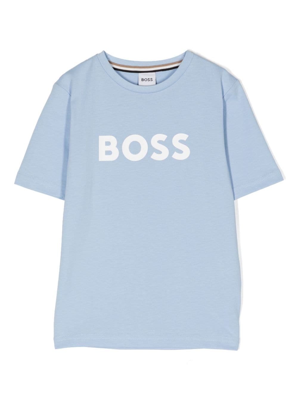 BOSS Kidswear logo-print cotton T-shirt - Blue von BOSS Kidswear