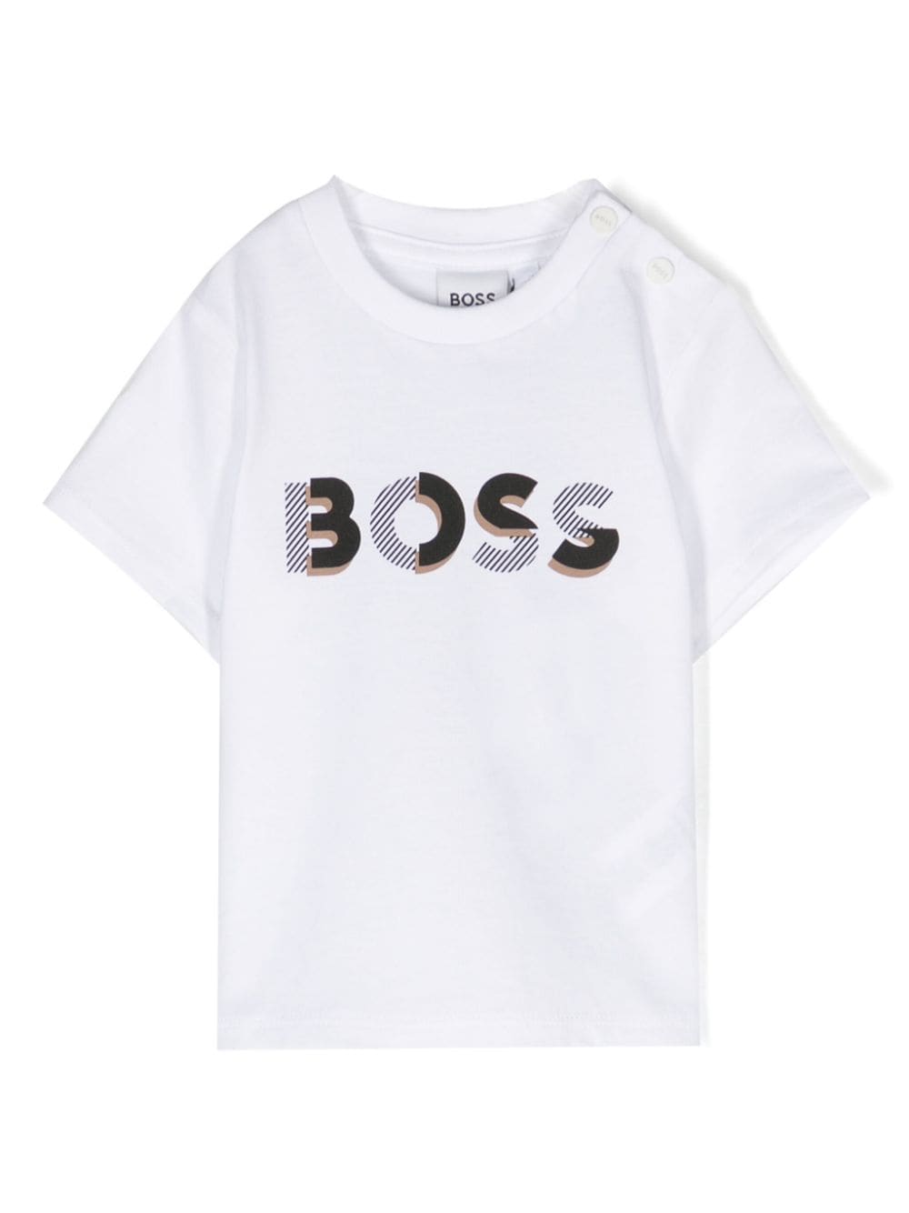 BOSS Kidswear logo-print cotton T-shirt - White von BOSS Kidswear