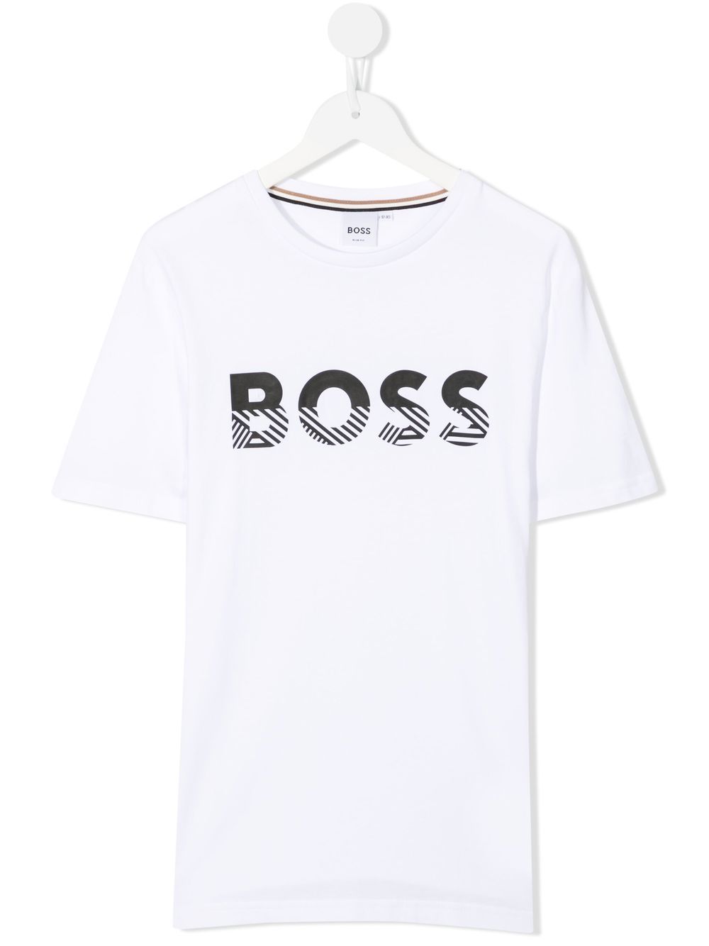 BOSS Kidswear logo-print cotton T-shirt - White von BOSS Kidswear