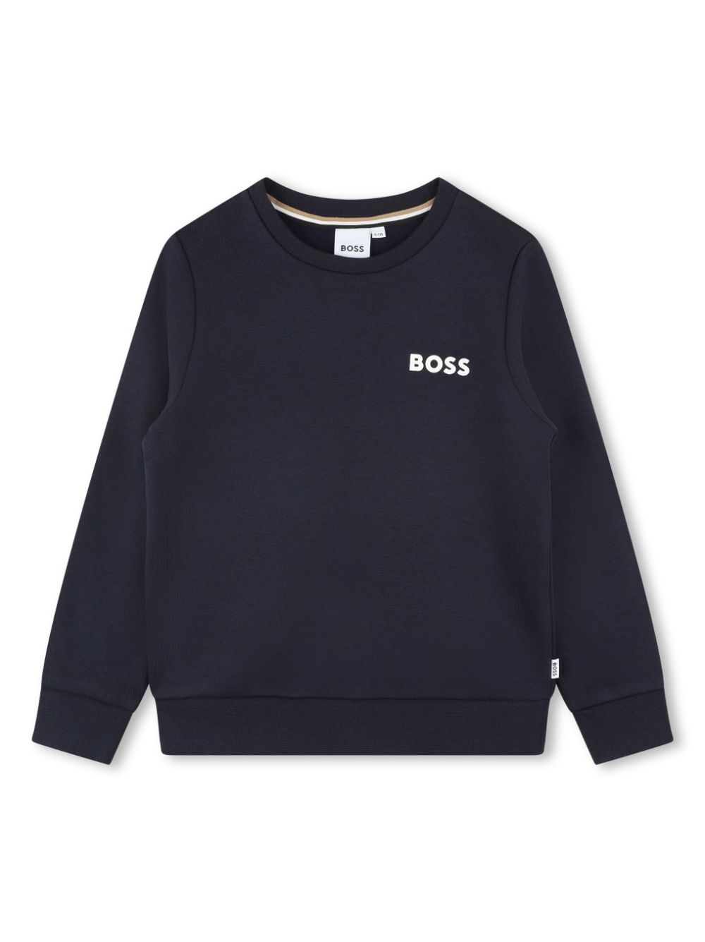 BOSS Kidswear logo-print cotton-blend sweatshirt - Blue von BOSS Kidswear