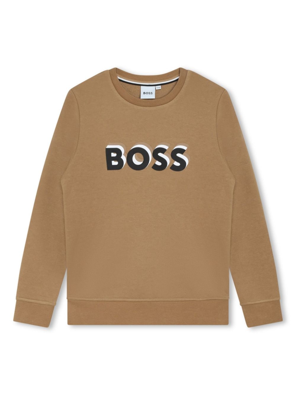 BOSS Kidswear logo-print cotton-blend sweatshirt - Neutrals von BOSS Kidswear