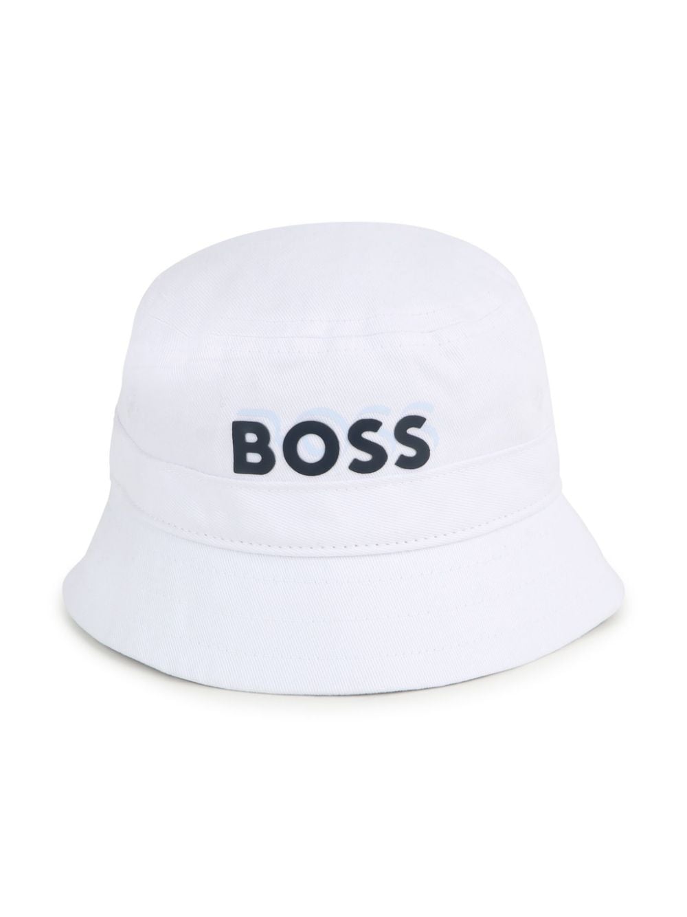 BOSS Kidswear logo-print cotton bucket hat - White von BOSS Kidswear