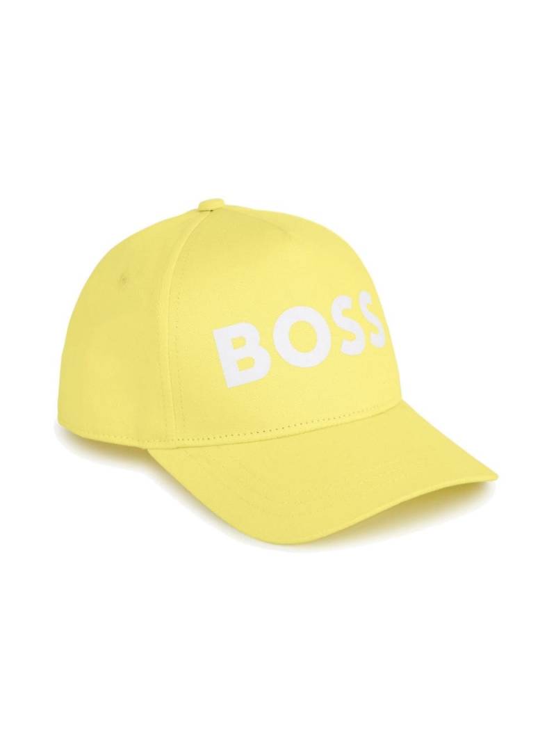 BOSS Kidswear logo-print cotton cap - Yellow von BOSS Kidswear