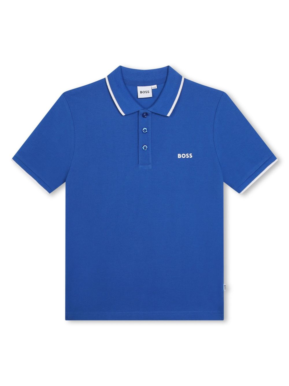 BOSS Kidswear logo-print cotton polo shirt - Blue von BOSS Kidswear