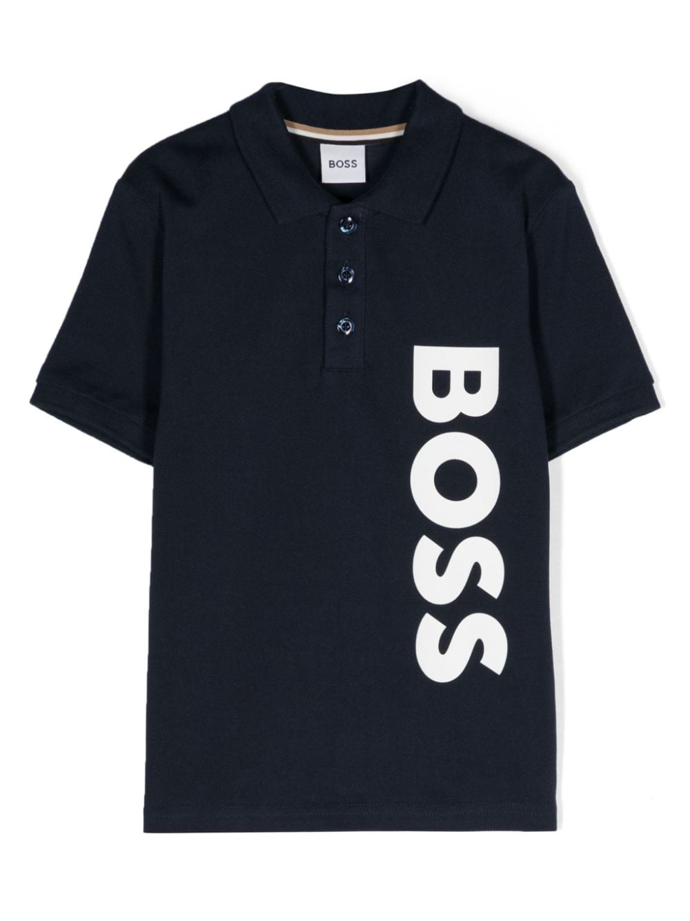 BOSS Kidswear logo-print cotton polo-shirt - Blue von BOSS Kidswear