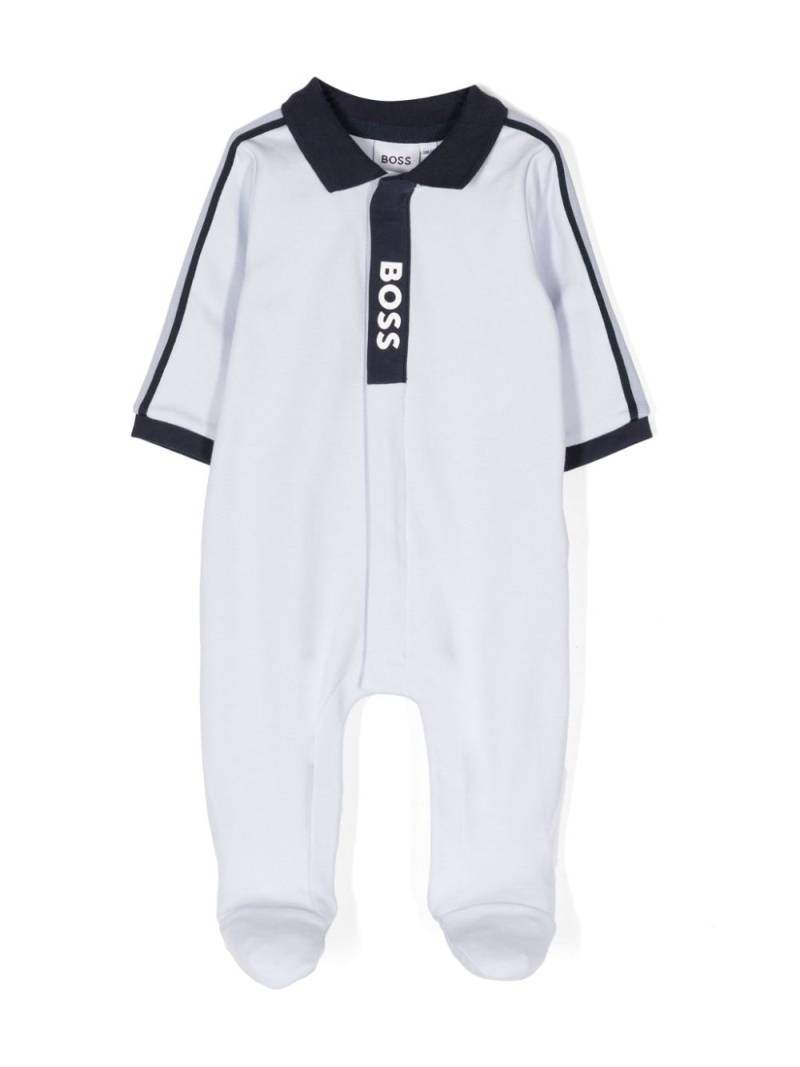 BOSS Kidswear logo-print cotton pyjamas - Blue von BOSS Kidswear
