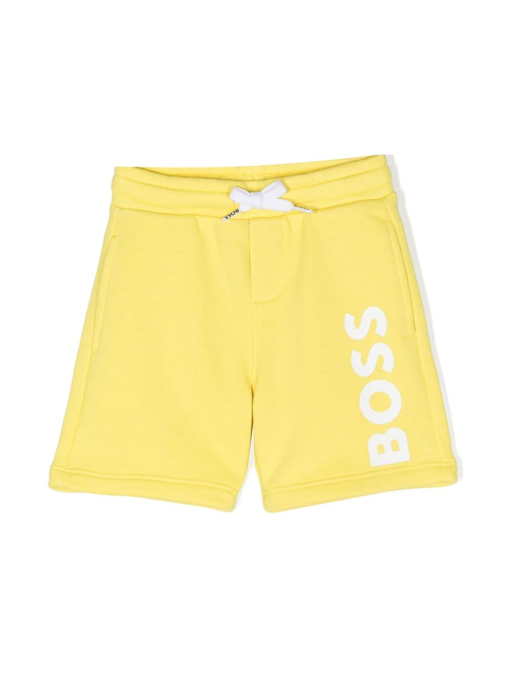 BOSS Kidswear logo-print cotton shorts - Yellow von BOSS Kidswear