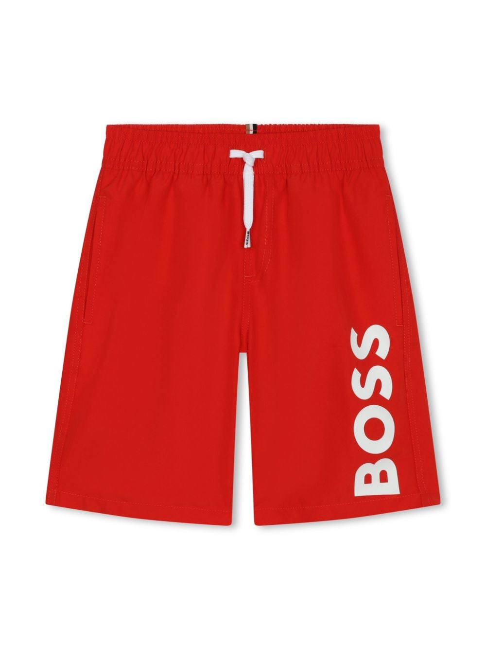 BOSS Kidswear logo-print drawstring swim shorts - Red von BOSS Kidswear