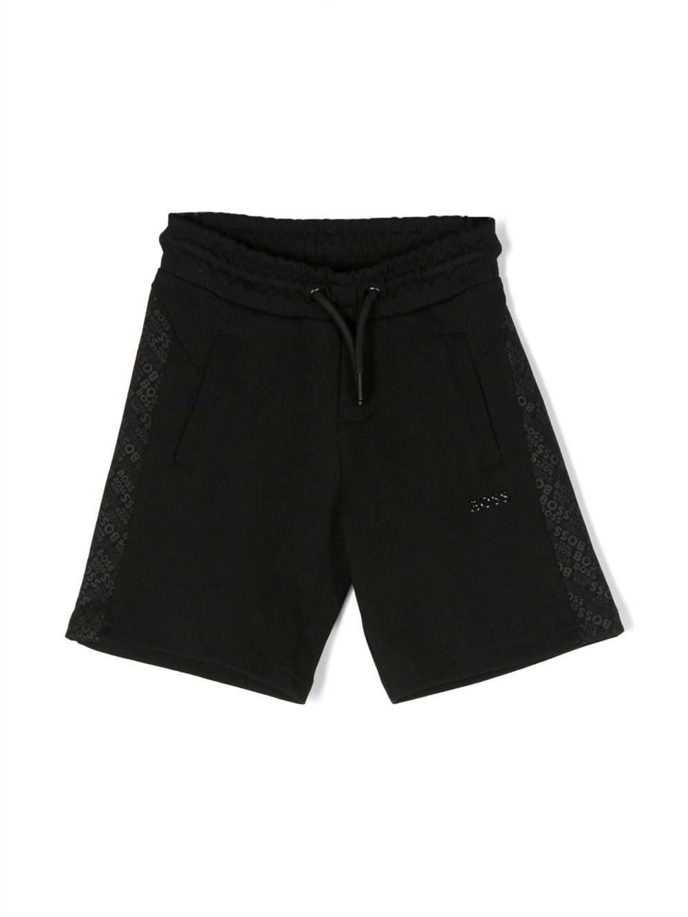 BOSS Kidswear logo-print drawstring-waist shorts - Black von BOSS Kidswear