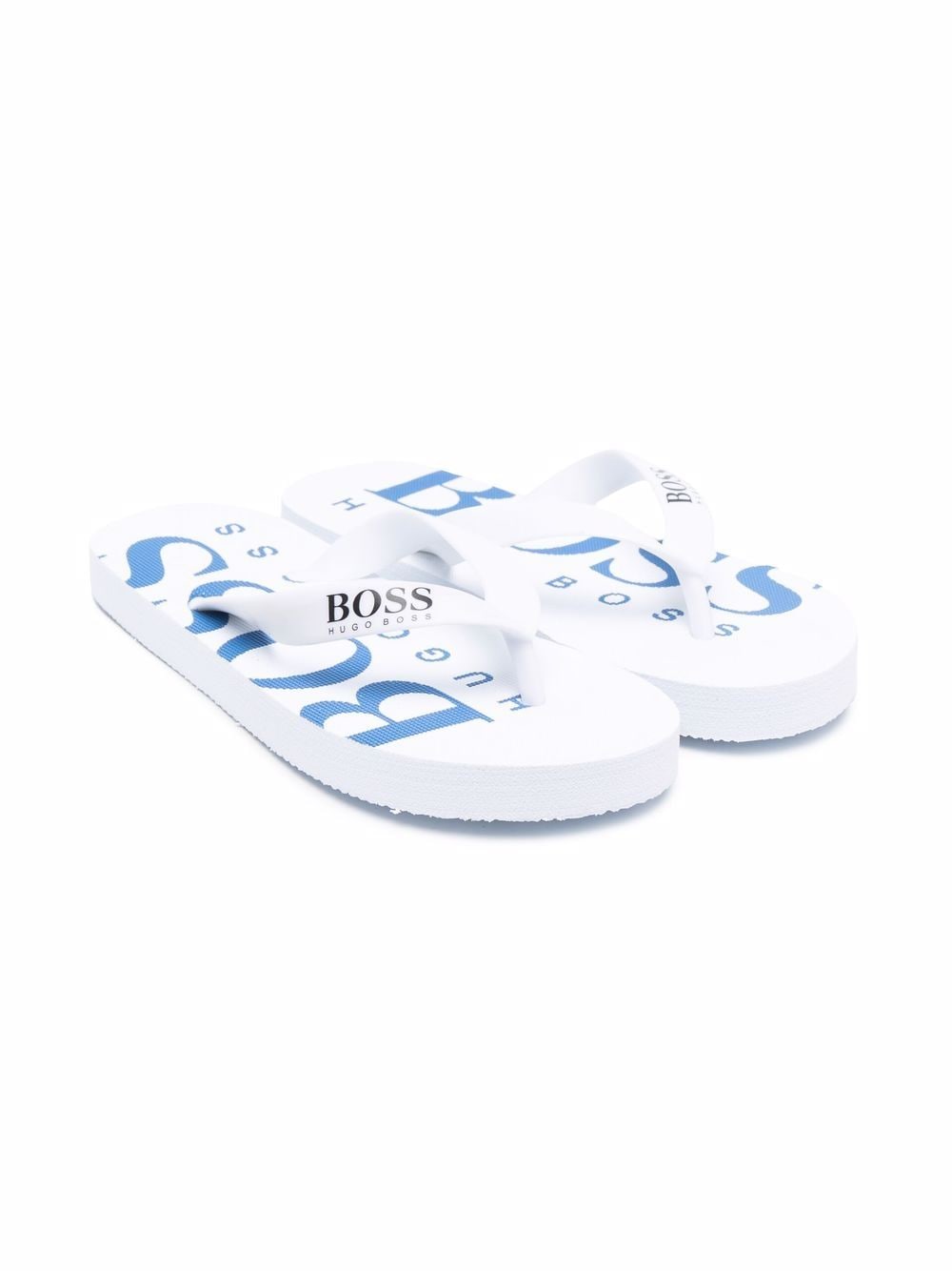BOSS Kidswear logo print flip-flops - White von BOSS Kidswear