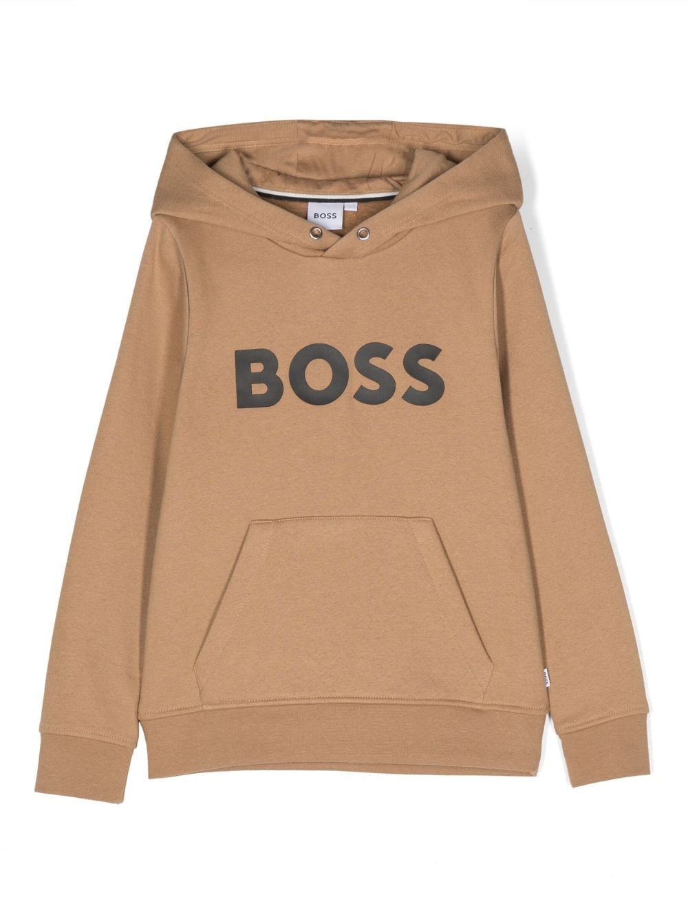 BOSS Kidswear logo-print hoodie - Brown von BOSS Kidswear