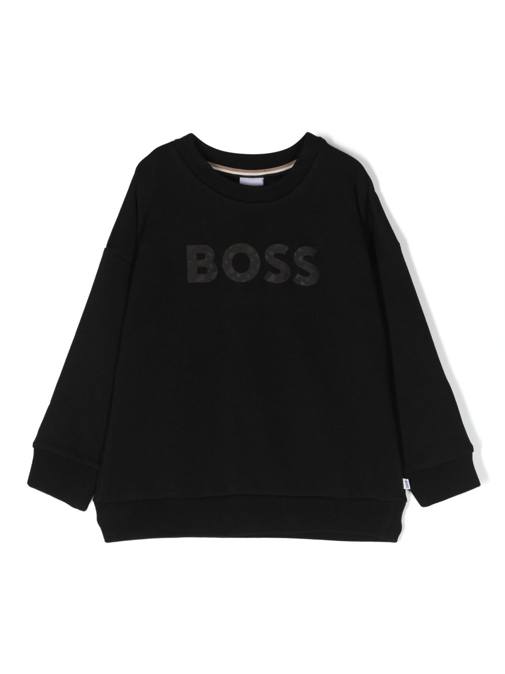 BOSS Kidswear logo-print jersey sweatshirt - Black von BOSS Kidswear