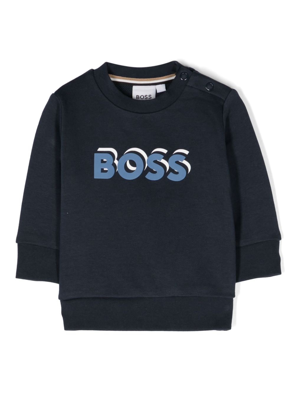 BOSS Kidswear logo-print jersey sweatshirt - Blue von BOSS Kidswear