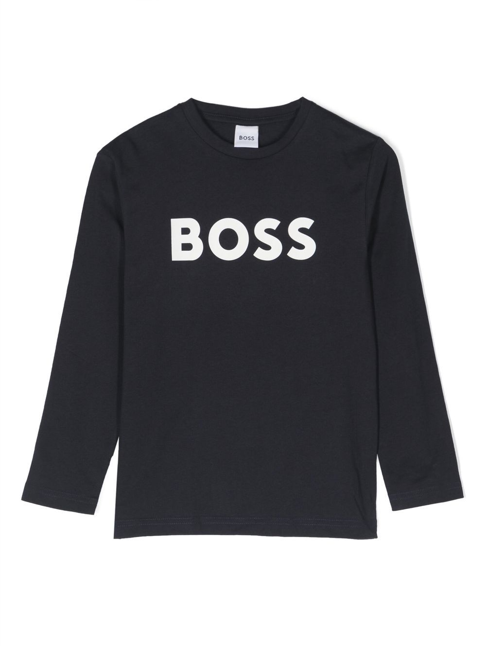 BOSS Kidswear logo-print long-sleeve T-shirt - Blue von BOSS Kidswear