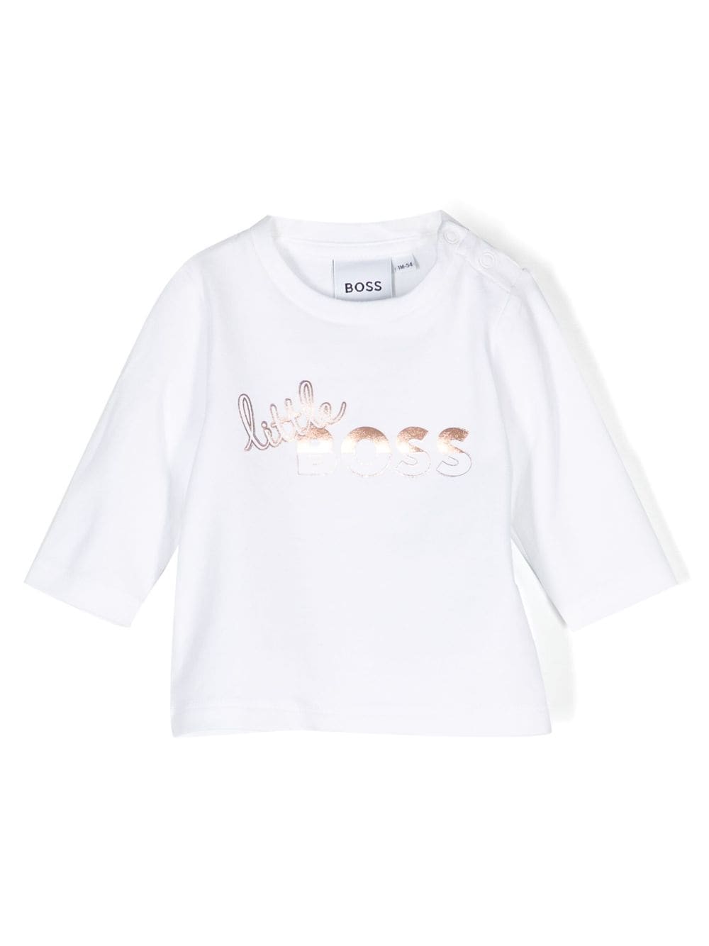 BOSS Kidswear logo-print long-sleeve T-shirt - White von BOSS Kidswear