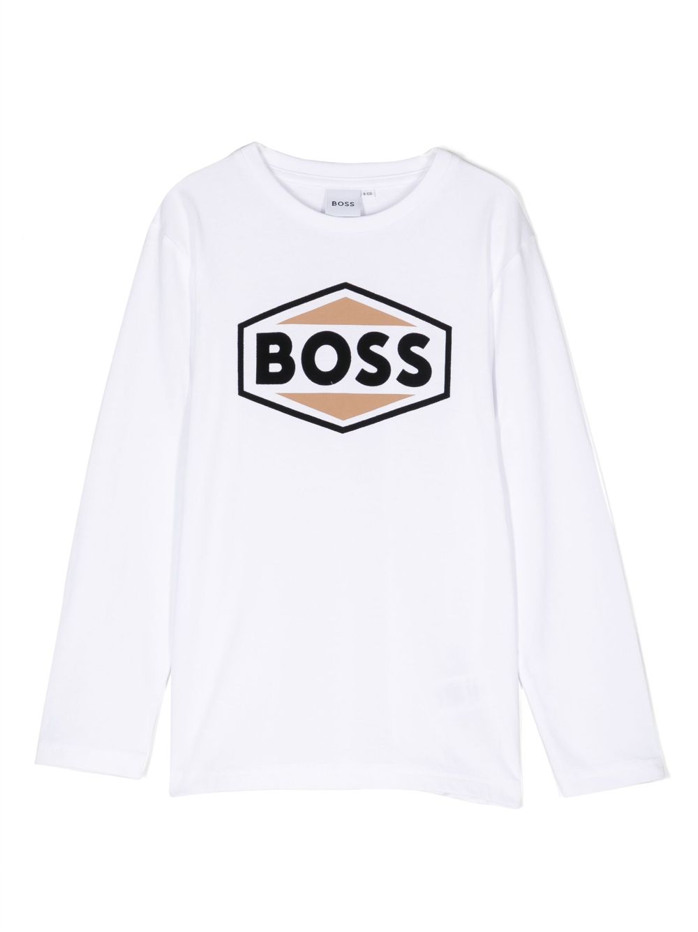 BOSS Kidswear logo-print long-sleeve T-shirt - White von BOSS Kidswear