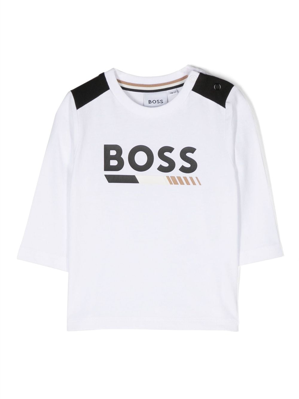 BOSS Kidswear logo-print long-sleeve top - White von BOSS Kidswear