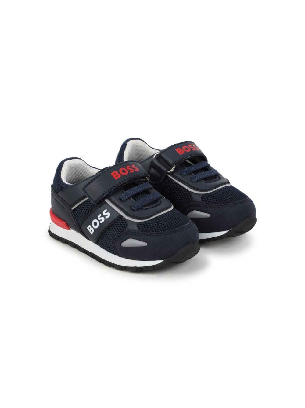 BOSS Kidswear logo-print mesh sneakers - Blue von BOSS Kidswear