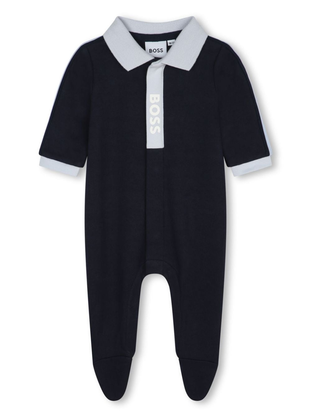BOSS Kidswear logo-print organic cotton pajamas - Blue von BOSS Kidswear