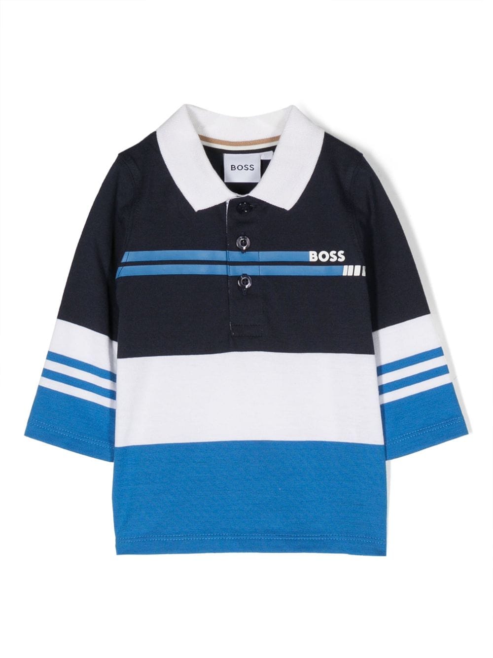 BOSS Kidswear logo-print polo shirt - Blue von BOSS Kidswear