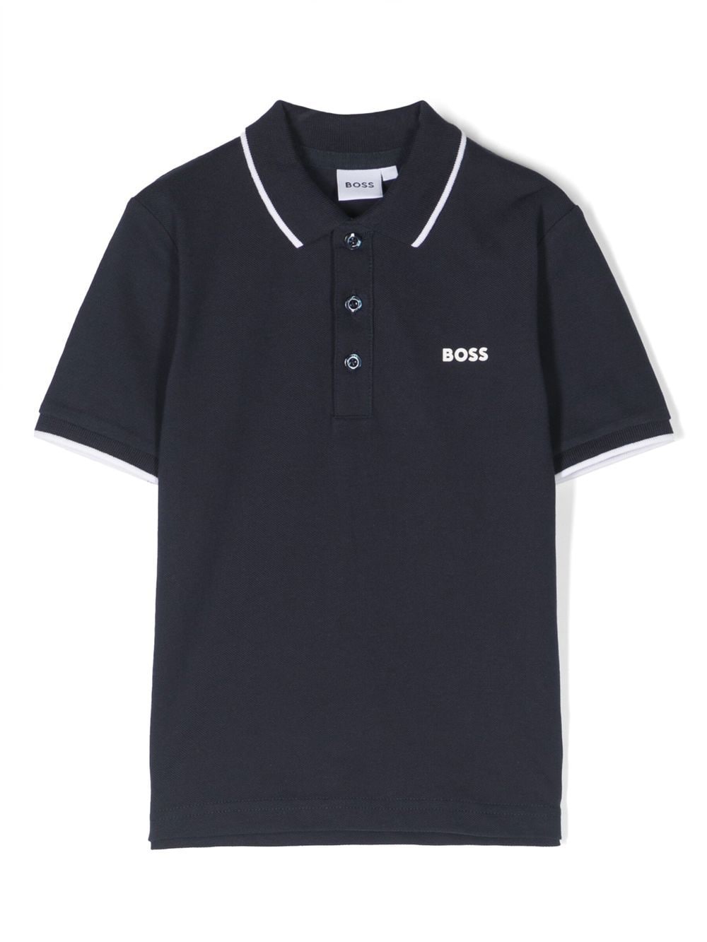 BOSS Kidswear logo-print polo shirt - Blue von BOSS Kidswear
