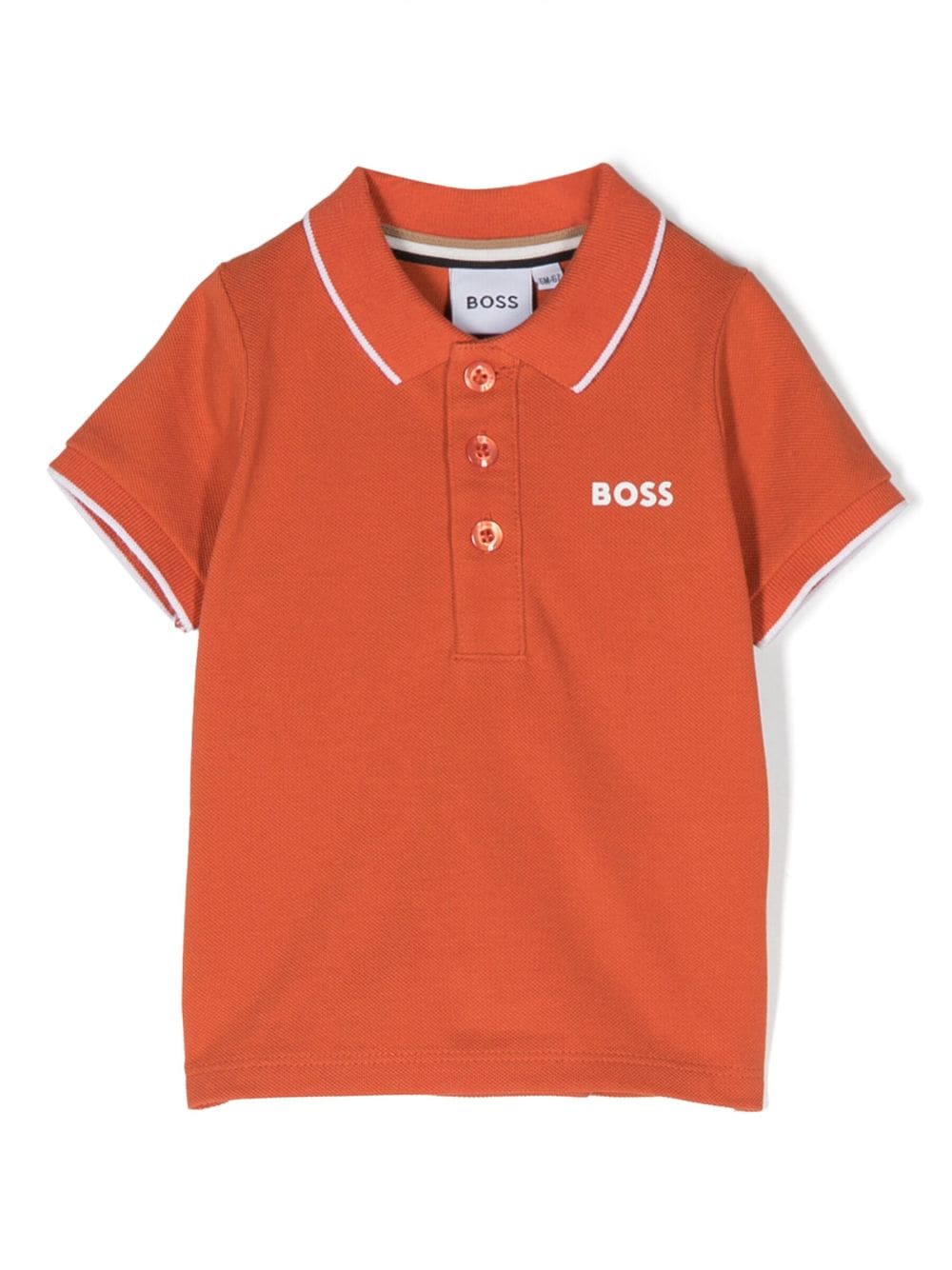 BOSS Kidswear logo-print polo shirt - Orange von BOSS Kidswear