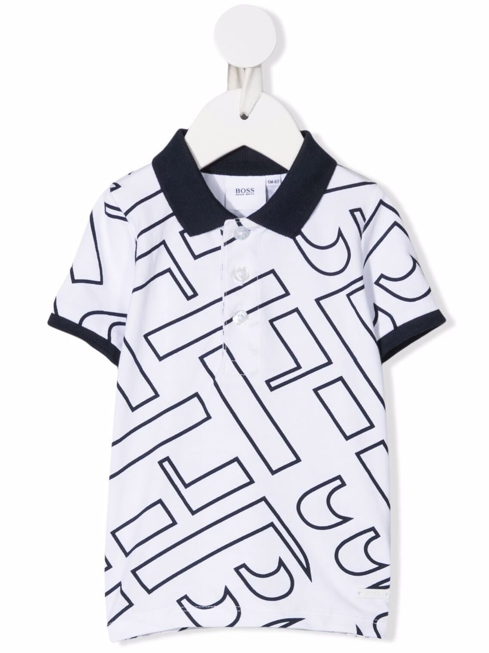 BOSS Kidswear logo-print polo shirt - White von BOSS Kidswear