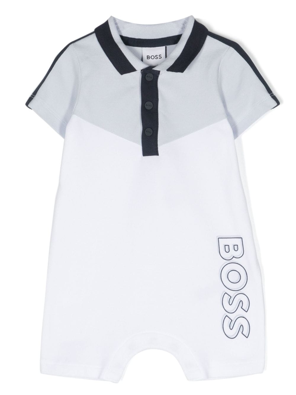 BOSS Kidswear logo-print rompers - White von BOSS Kidswear
