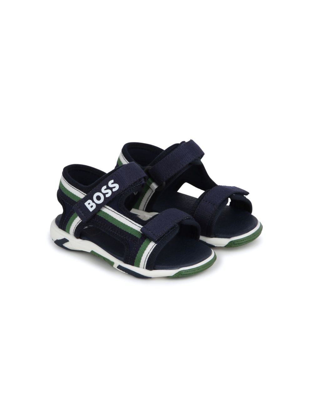 BOSS Kidswear logo-print sandals - Blue von BOSS Kidswear