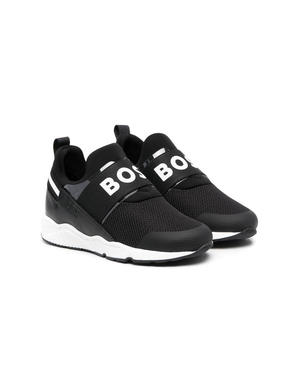 BOSS Kidswear logo-print slip-on sneakers - Black von BOSS Kidswear