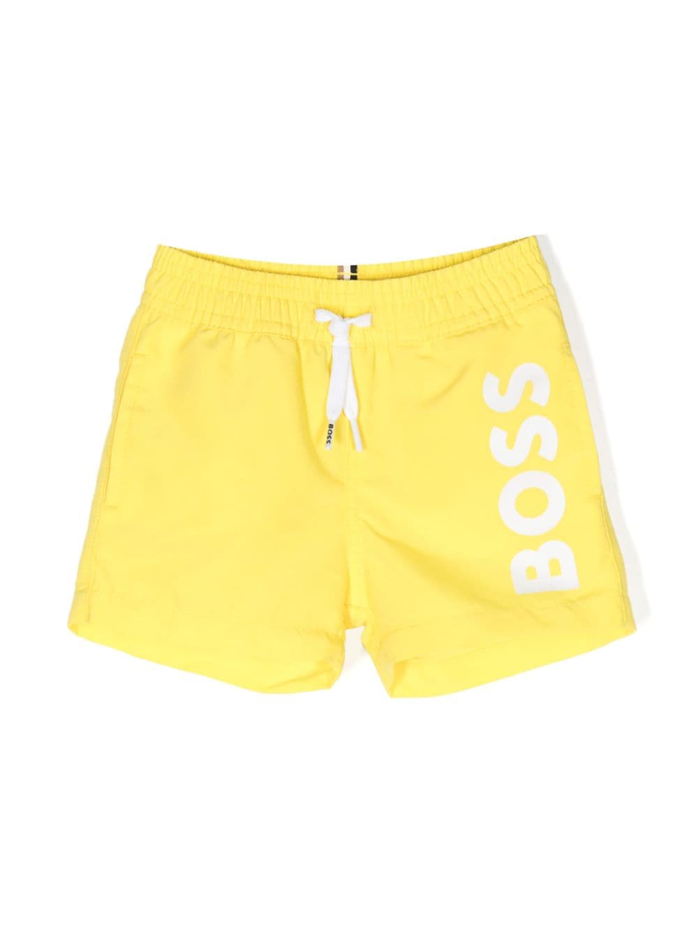 BOSS Kidswear logo-print swim shorts - Yellow von BOSS Kidswear