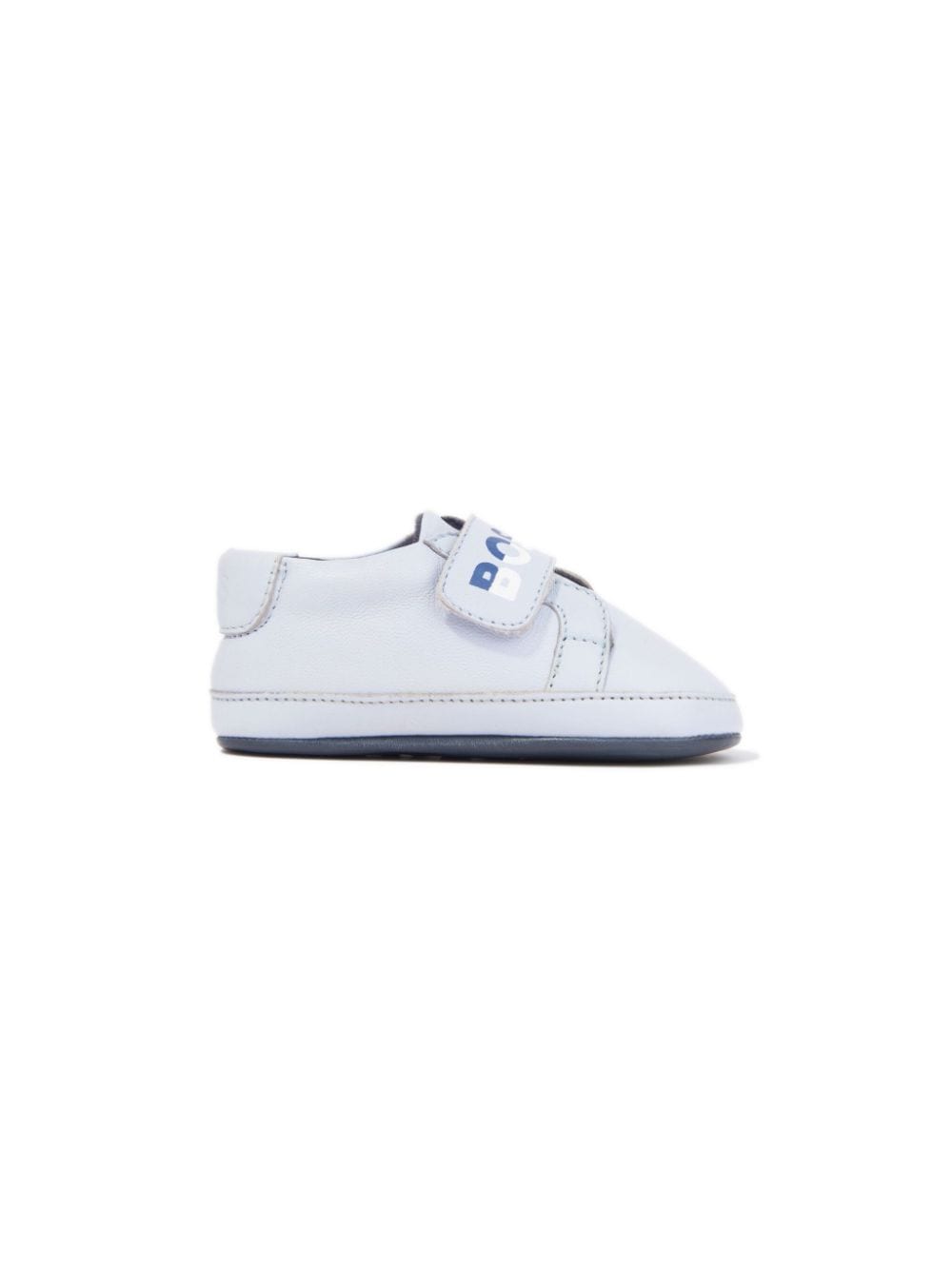 BOSS Kidswear logo-print touch-strap leather sneakers - White von BOSS Kidswear