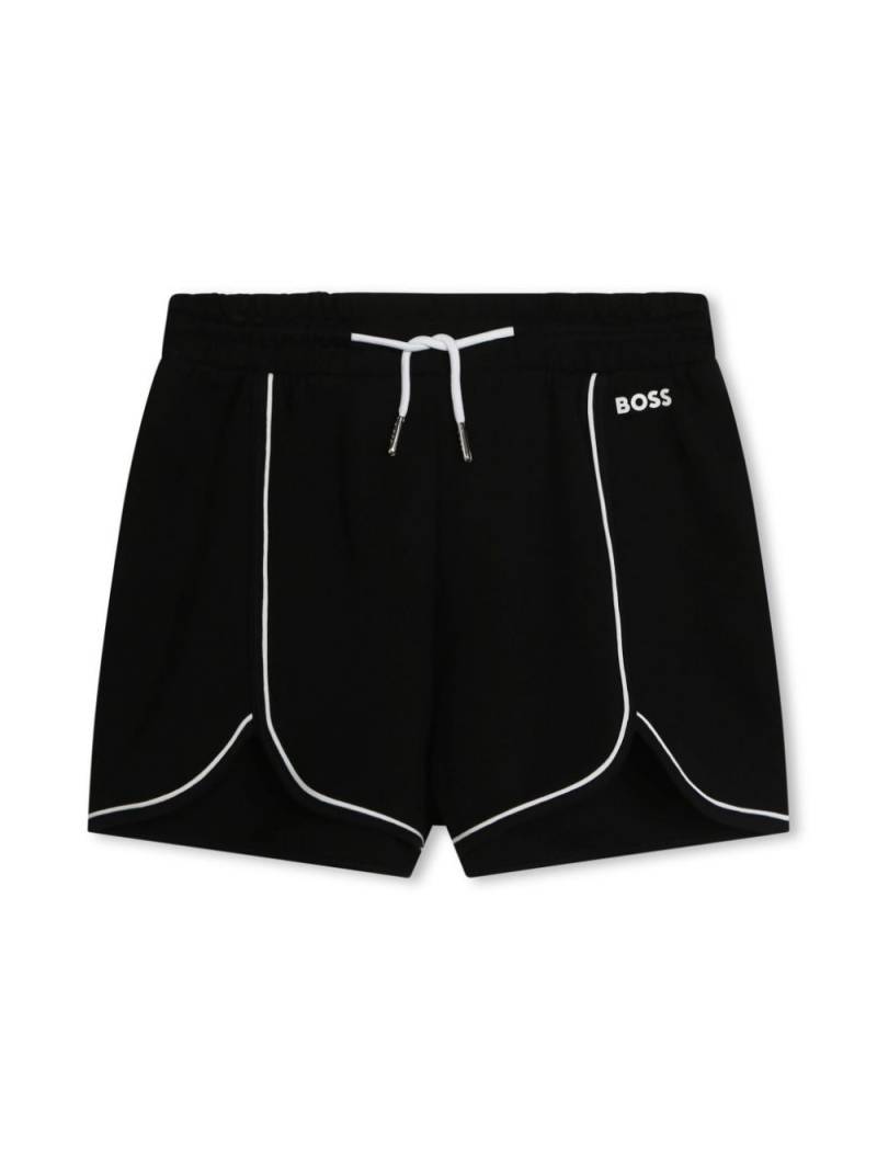 BOSS Kidswear logo-print track shorts - Black von BOSS Kidswear