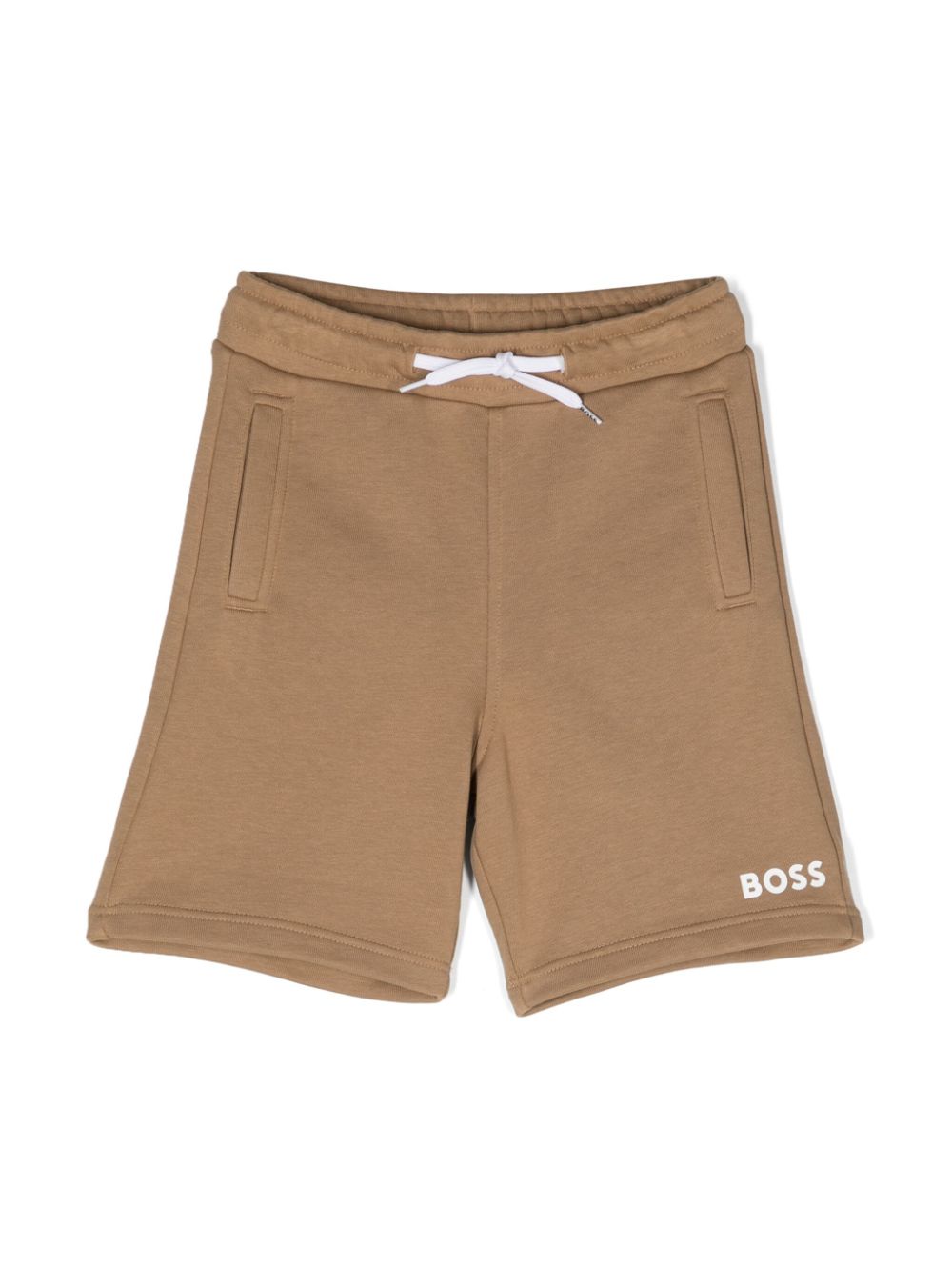 BOSS Kidswear logo-print track shorts - Neutrals von BOSS Kidswear
