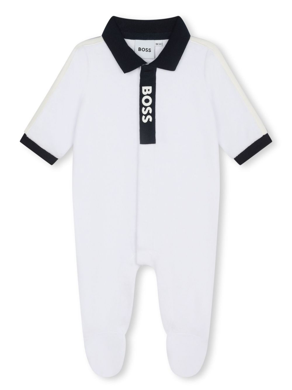 BOSS Kidswear logo-print velvet pajamas - White von BOSS Kidswear