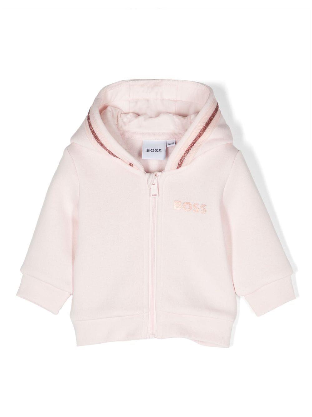 BOSS Kidswear logo-print zip hoodie - Pink von BOSS Kidswear