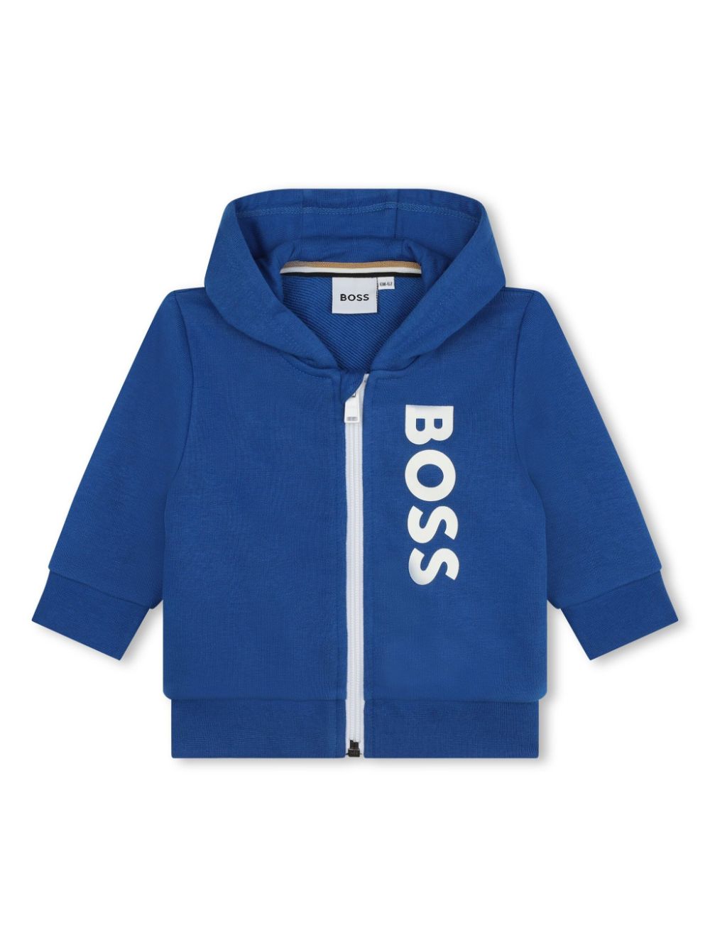 BOSS Kidswear logo-print zip-up hoodie - Blue von BOSS Kidswear