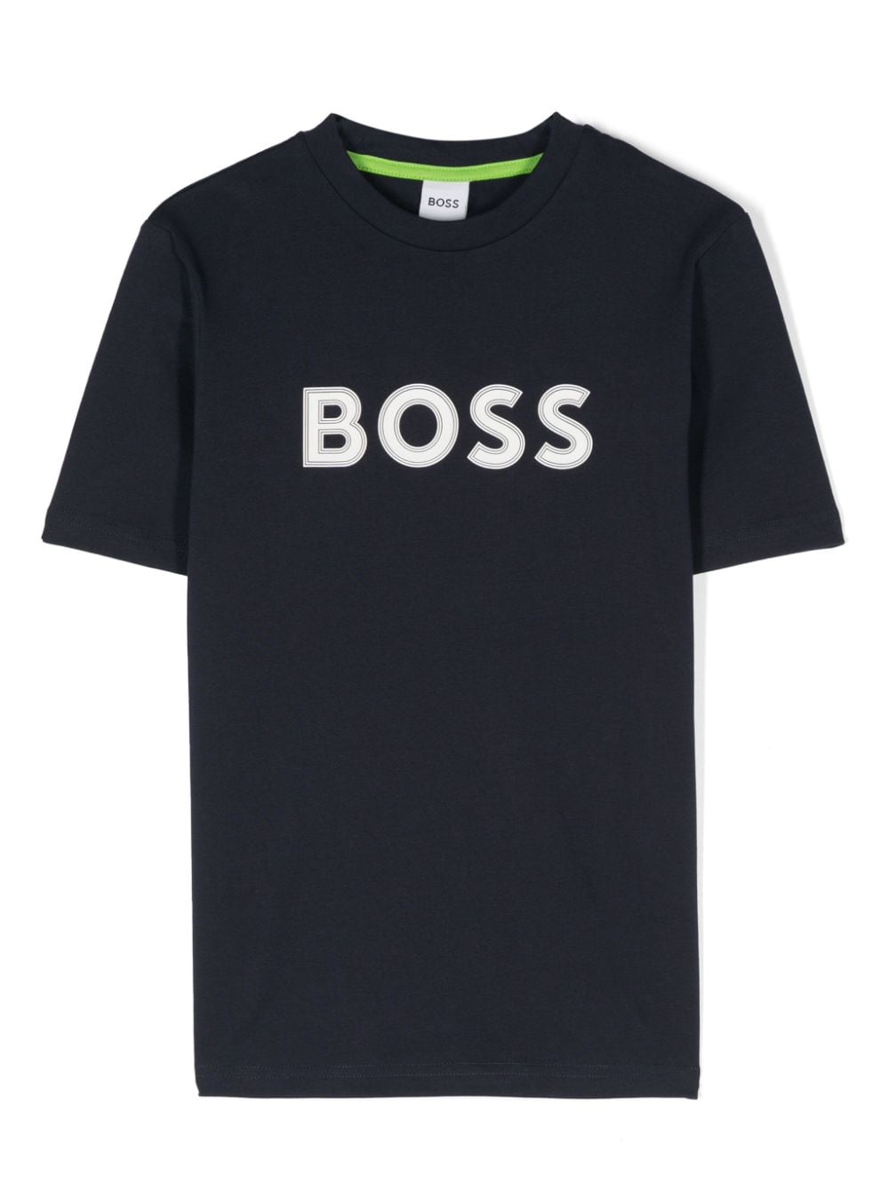 BOSS Kidswear logo-rubberised cotton T-shirt - Blue von BOSS Kidswear