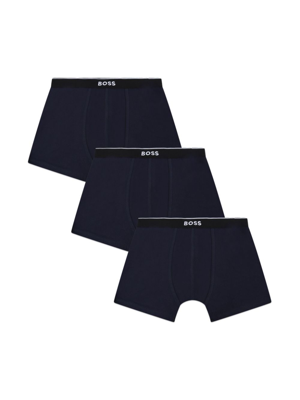 BOSS Kidswear logo-waistband boxers (pack of three) - Blue von BOSS Kidswear