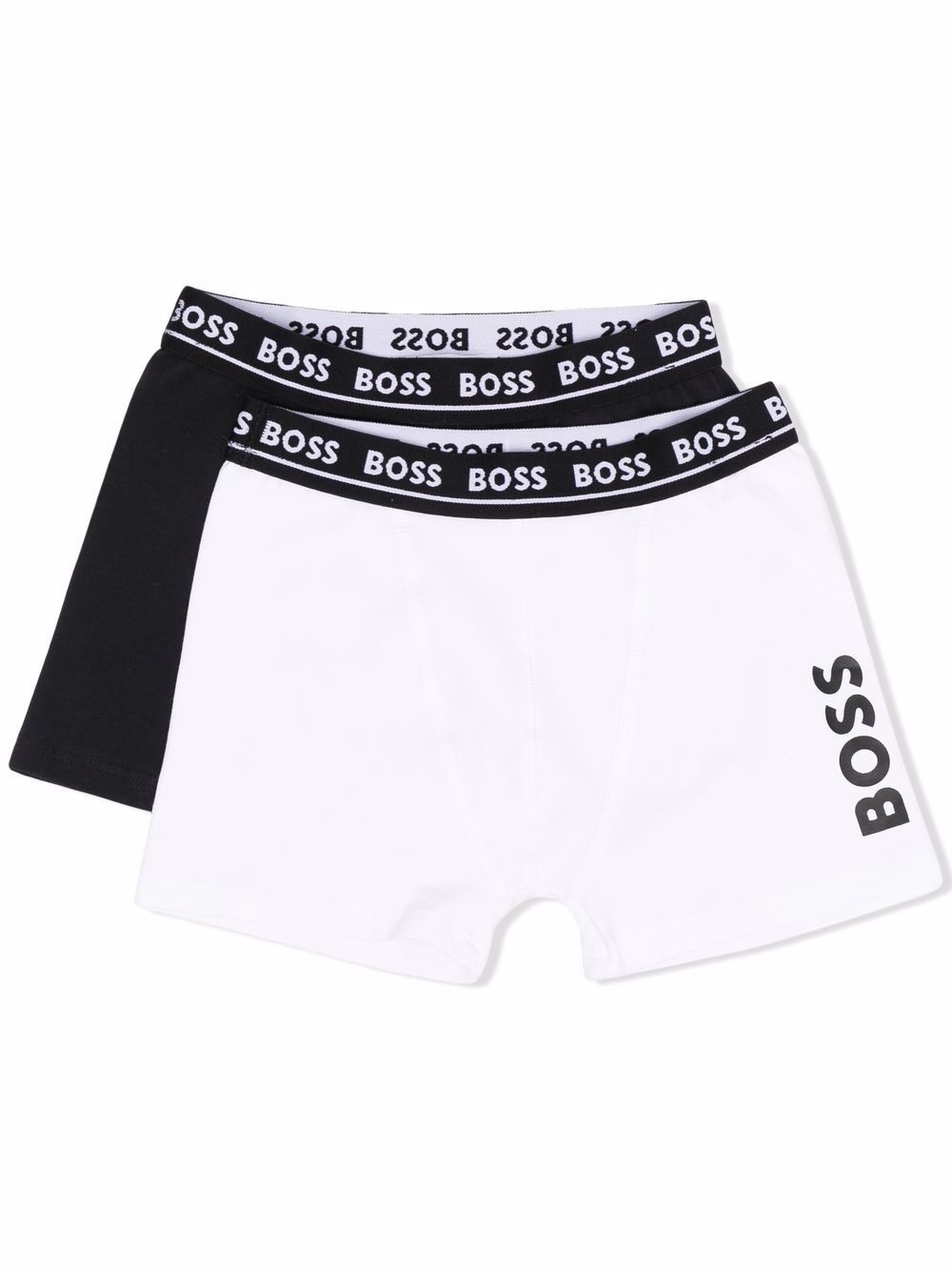 BOSS Kidswear logo-waistband boxers (set of 2) - White von BOSS Kidswear