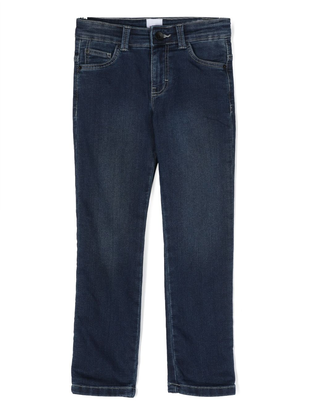 BOSS Kidswear mid-rise straight-leg jeans - Blue von BOSS Kidswear