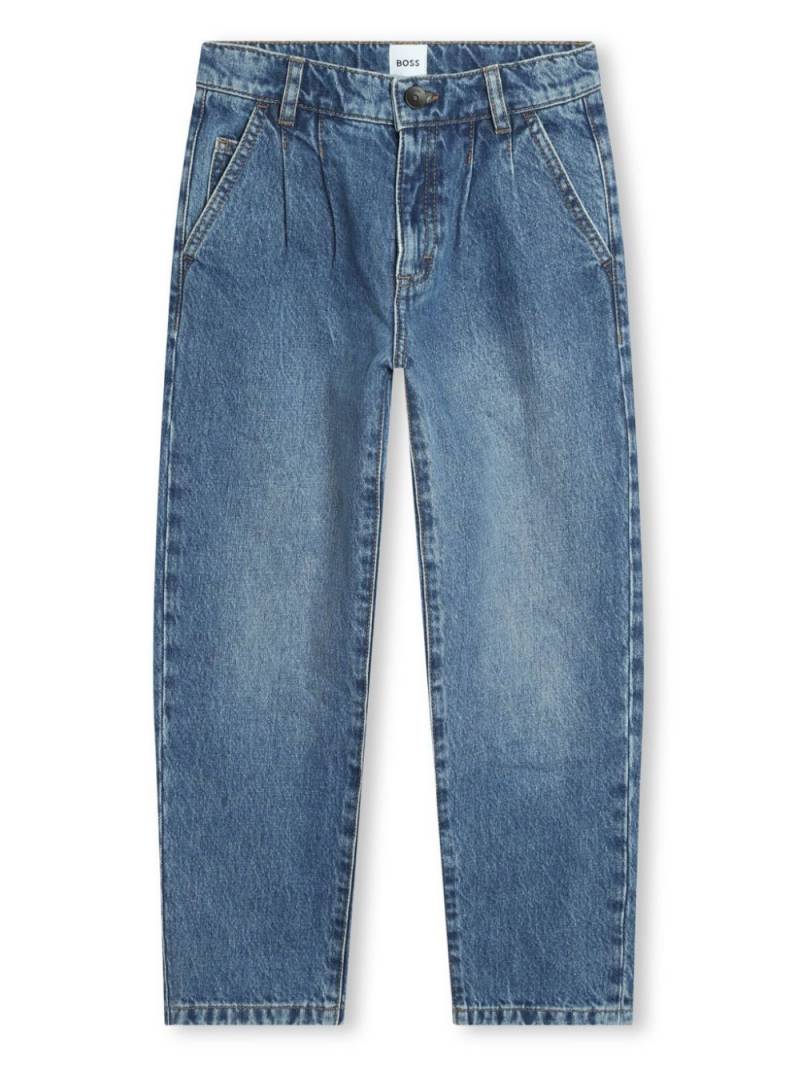 BOSS Kidswear mid-rise tapered jeans - Blue von BOSS Kidswear