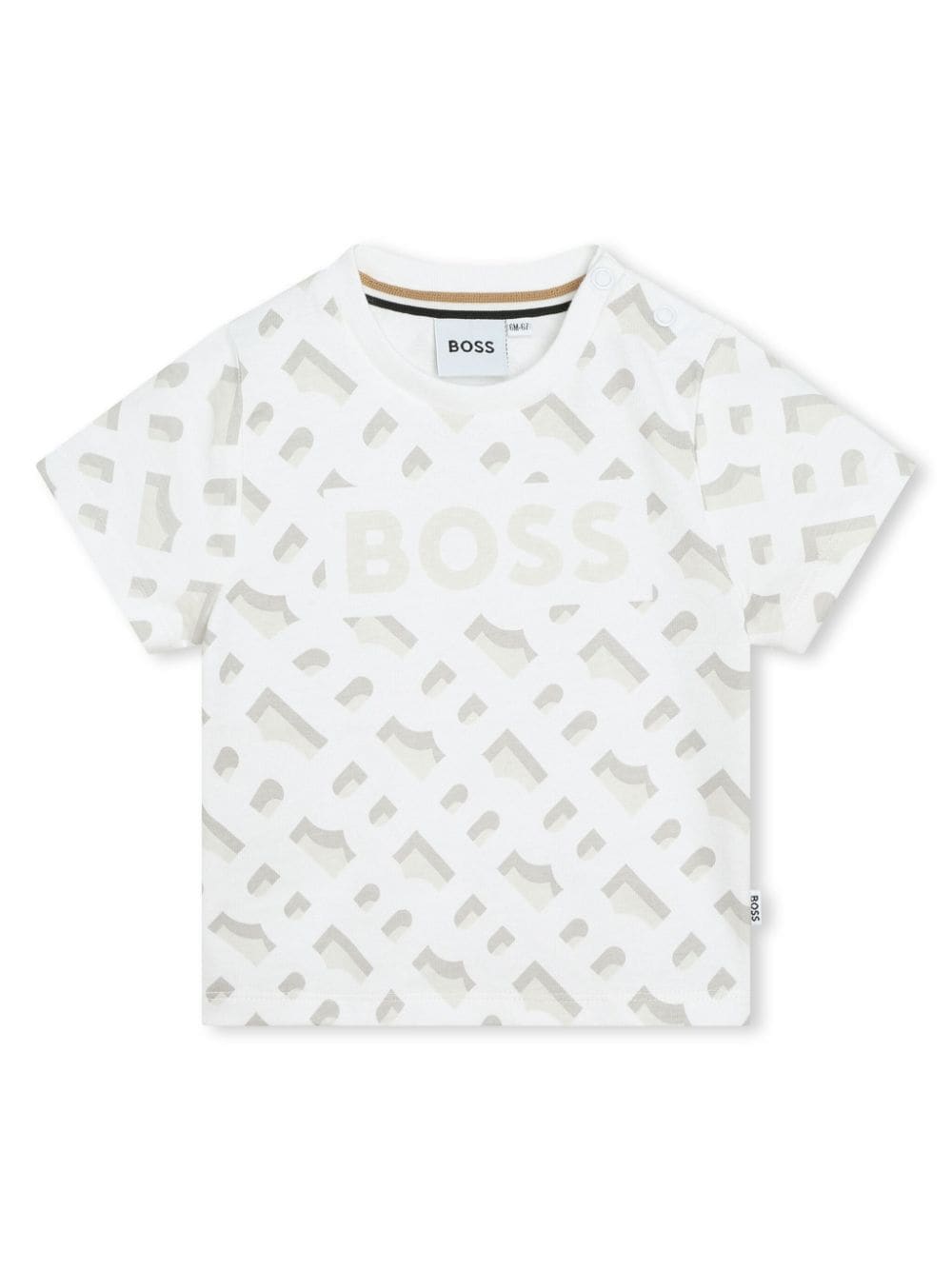 BOSS Kidswear monogram-print cotton T-shirt - White von BOSS Kidswear