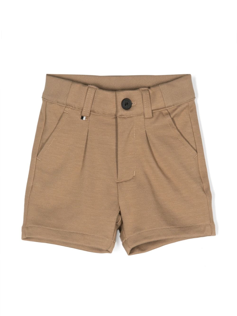 BOSS Kidswear pleated stretch-jersey shorts - Neutrals von BOSS Kidswear