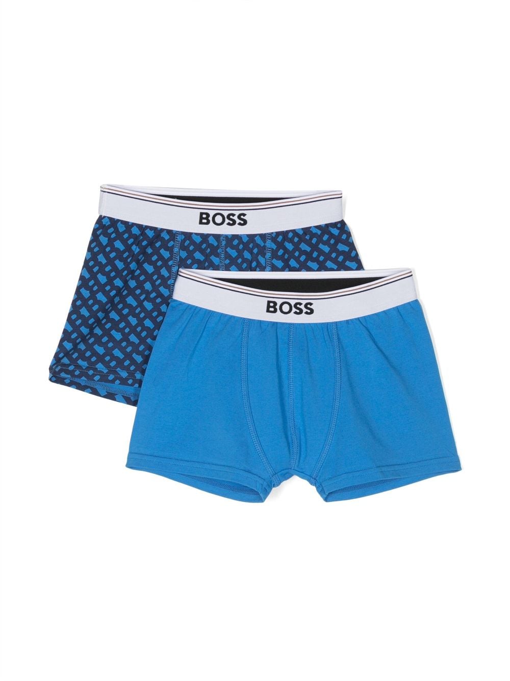 BOSS Kidswear printed boxer briefs set - Blue von BOSS Kidswear