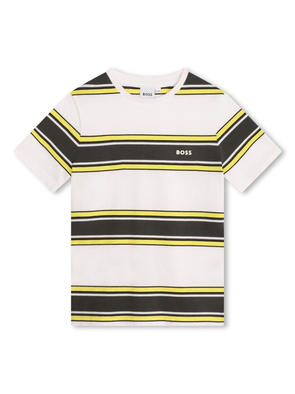 BOSS Kidswear stripe-print logo-print T-shirt - White von BOSS Kidswear