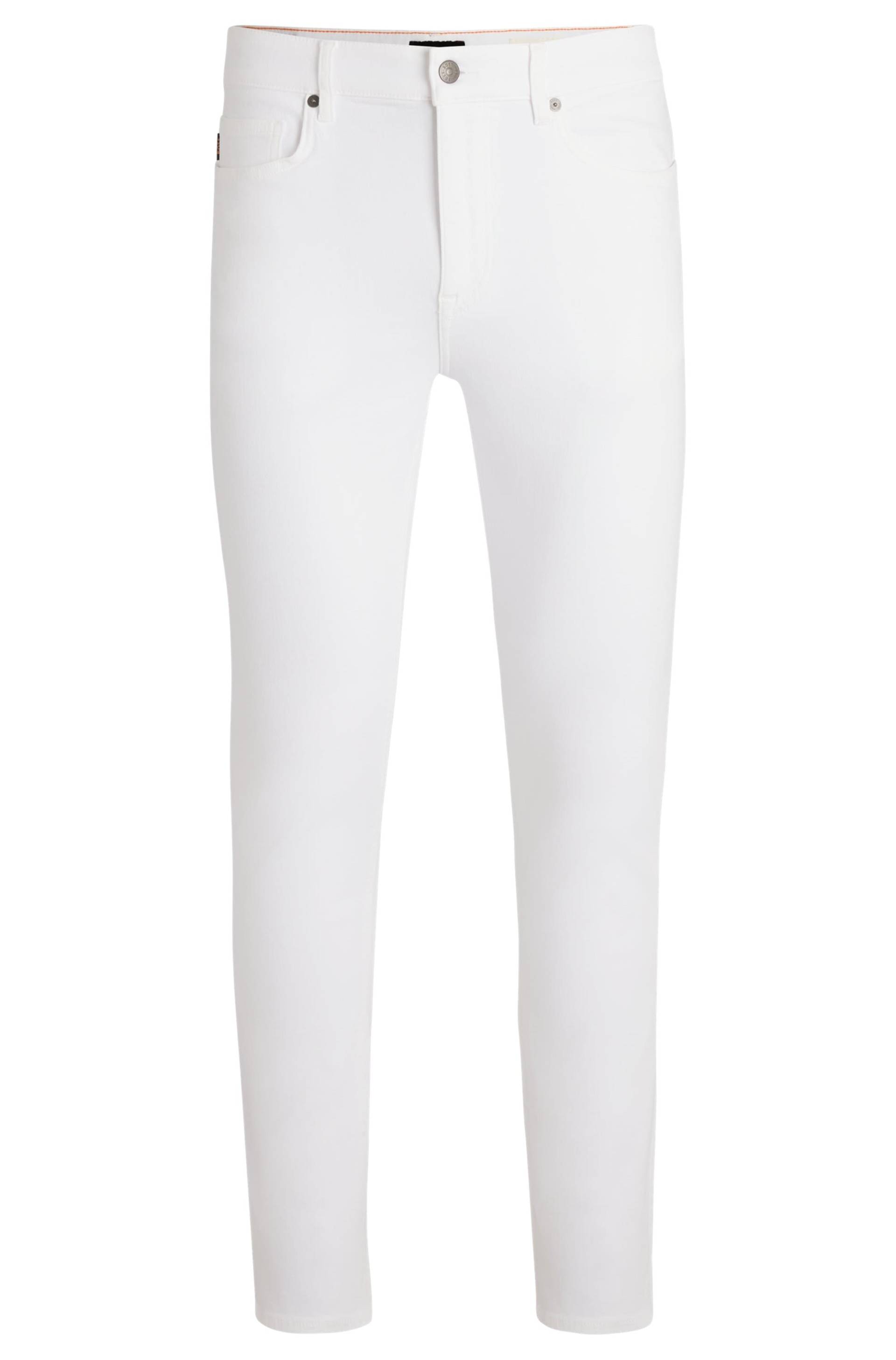 BOSS ORANGE 5-Pocket-Jeans »DELAWARE BO«, in weisser Optik mit Lederbadge von BOSS ORANGE