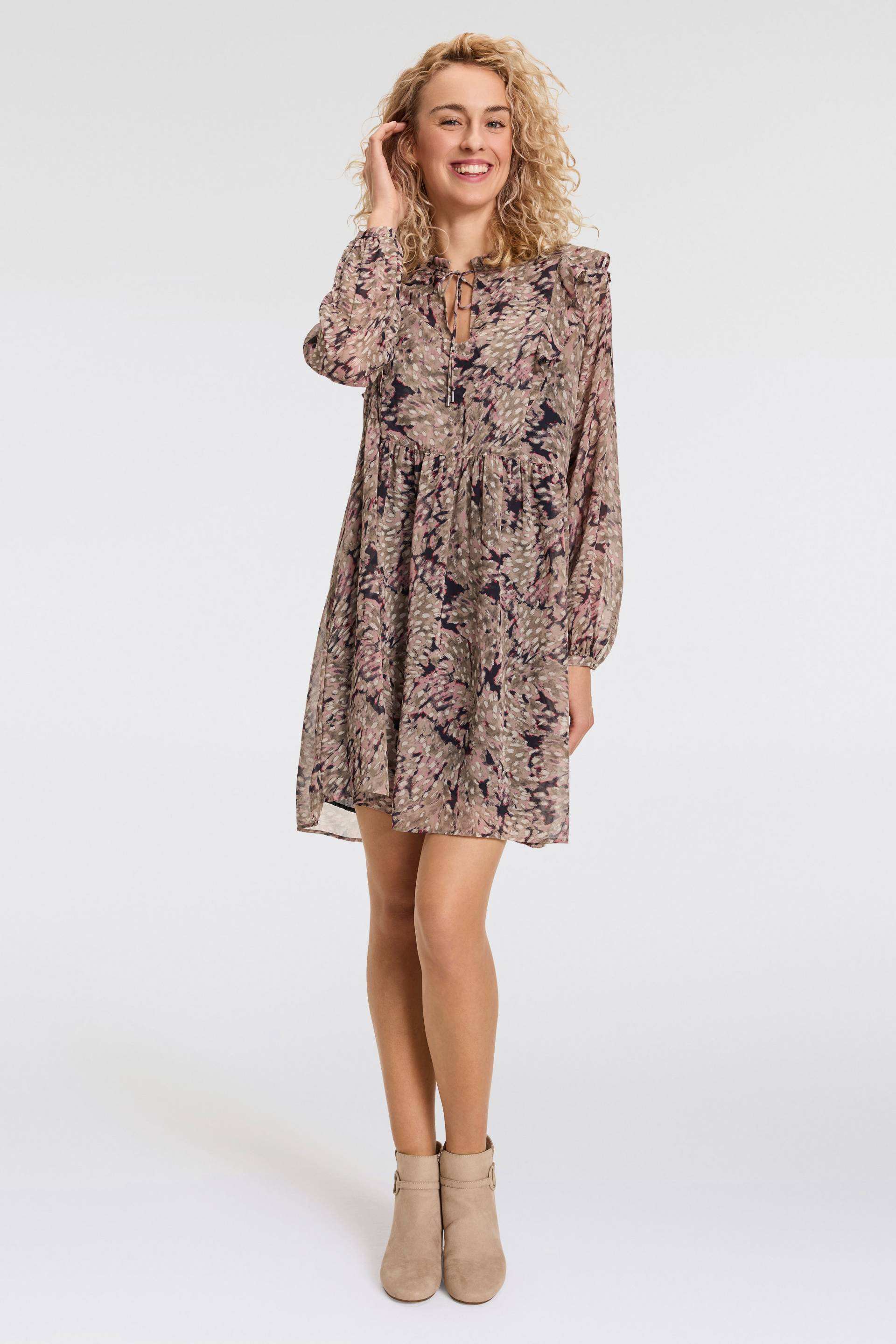 BOSS ORANGE Blusenkleid »C_Direnna«, mit Volant & Rüschen, Print, Georgette BOSS ORANGE Blusenkleid »C_Direnna«, mit Volant & Rüschen, Print, Georgette von BOSS ORANGE