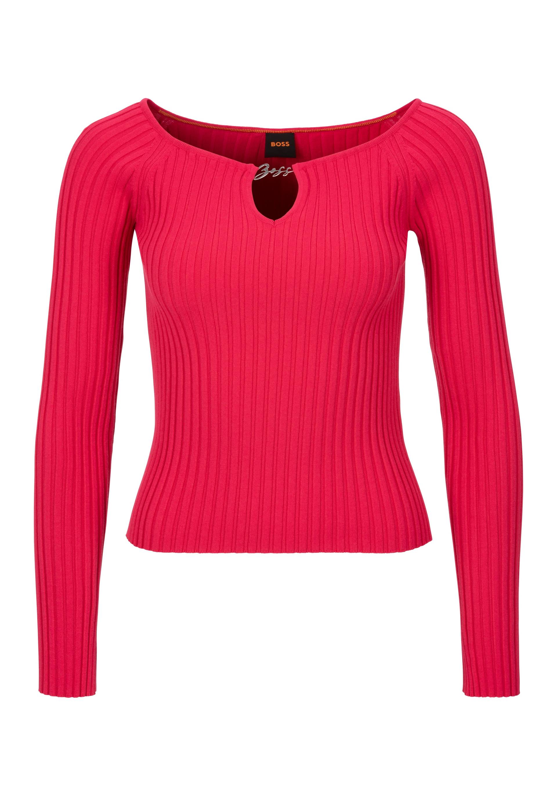 BOSS ORANGE Carmenpullover »C_Fayez«, Cut-Out mit Logodetail BOSS ORANGE Carmenpullover »C_Fayez«, Cut-Out mit Logodetail von BOSS ORANGE