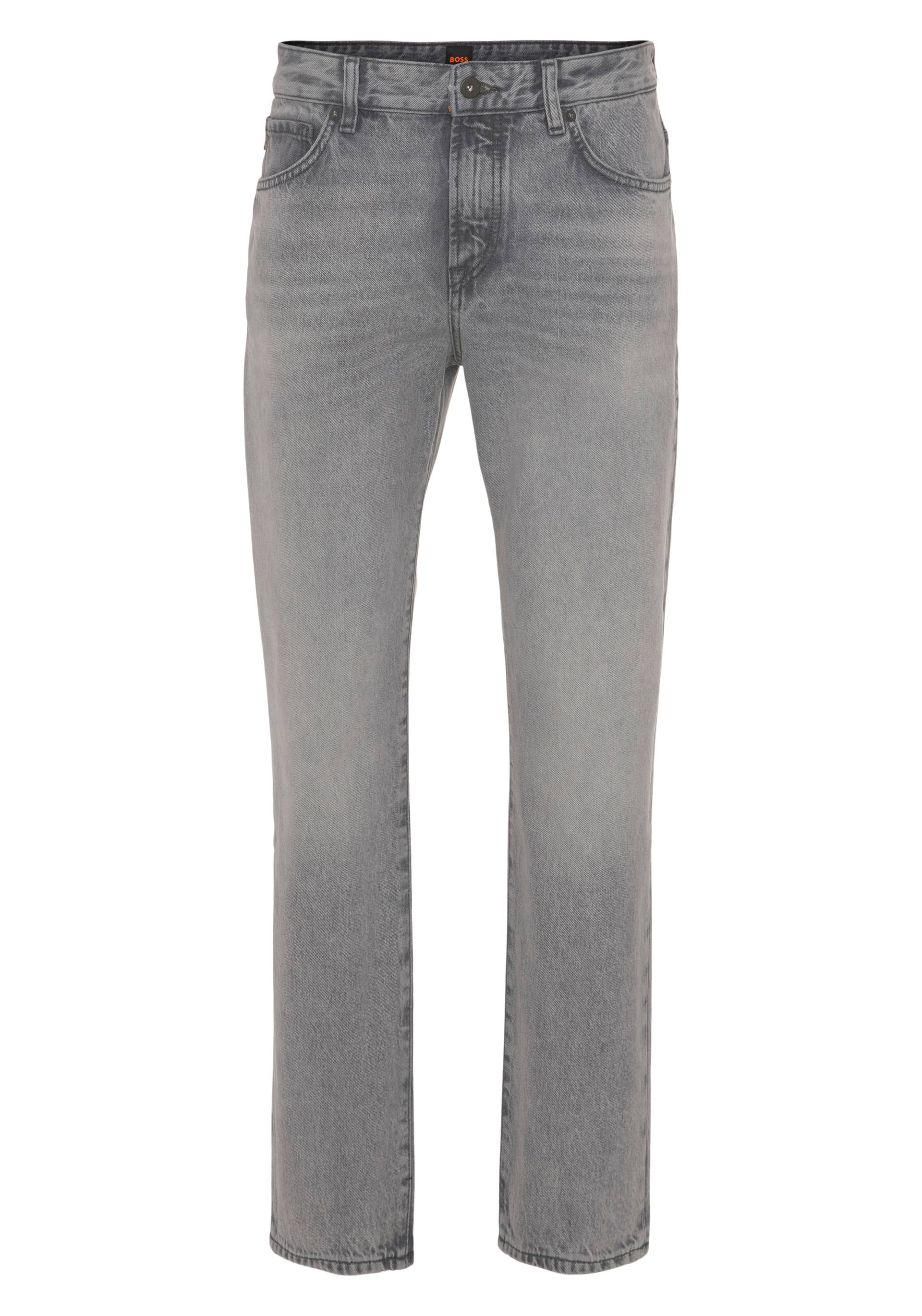 BOSS ORANGE Gerade Jeans, mit Leder-Badge BOSS ORANGE Gerade Jeans, mit Leder-Badge von BOSS ORANGE